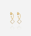 Boucles d'oreilles Racine (Acier doré)