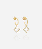 Boucles d'oreilles Racine (Acier doré)