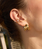 Earcuffs Gabriela (Acier doré)