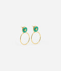 Boucles d'oreilles Sun (Acier doré)