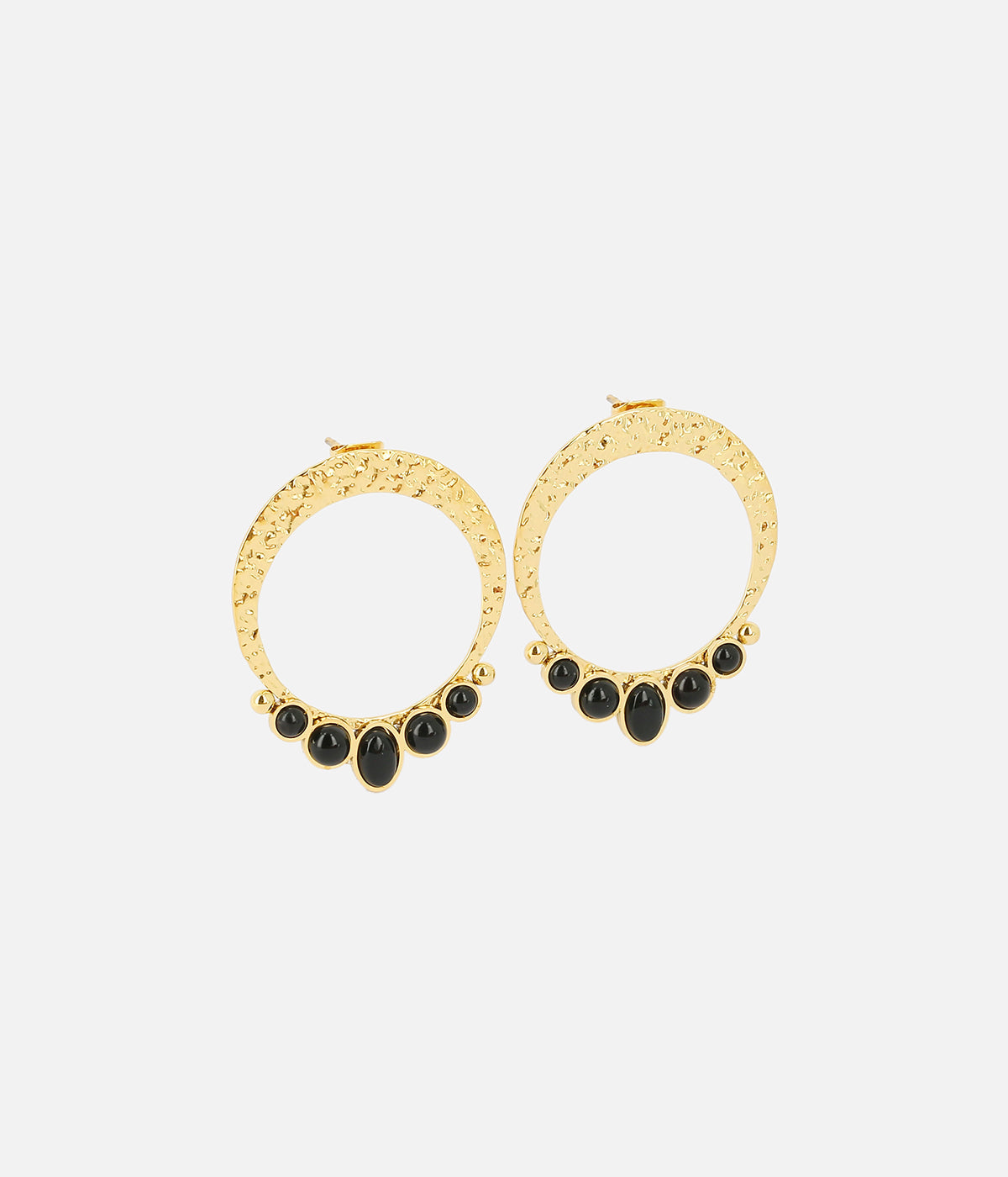 Boucles d'oreilles Cordelia (Acier doré)