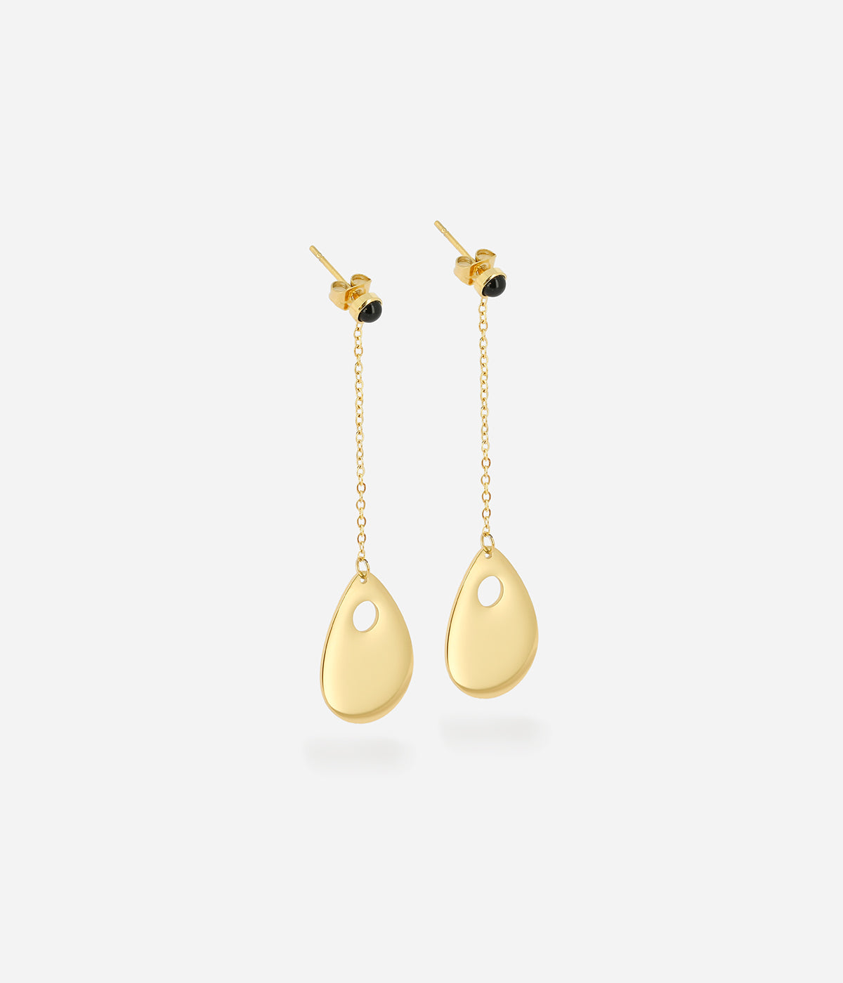 Boucles d'oreilles Malte (Acier doré)