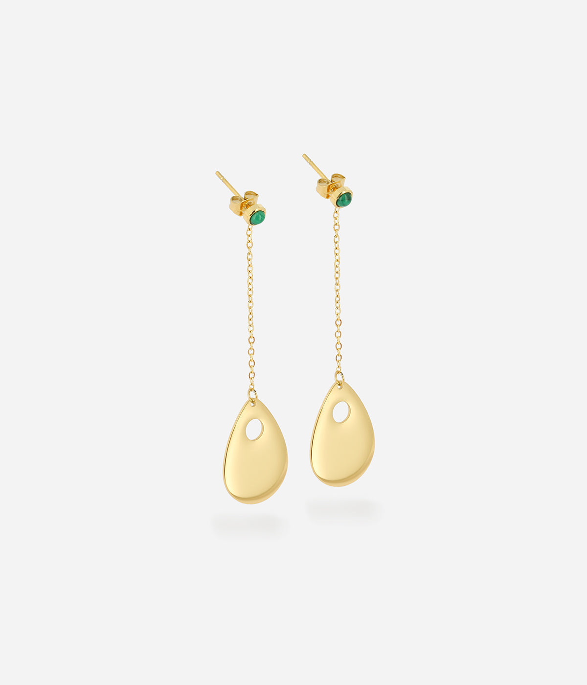 Boucles d'oreilles Malte (Acier doré)