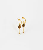 Boucles d'oreilles Baza (Acier doré)