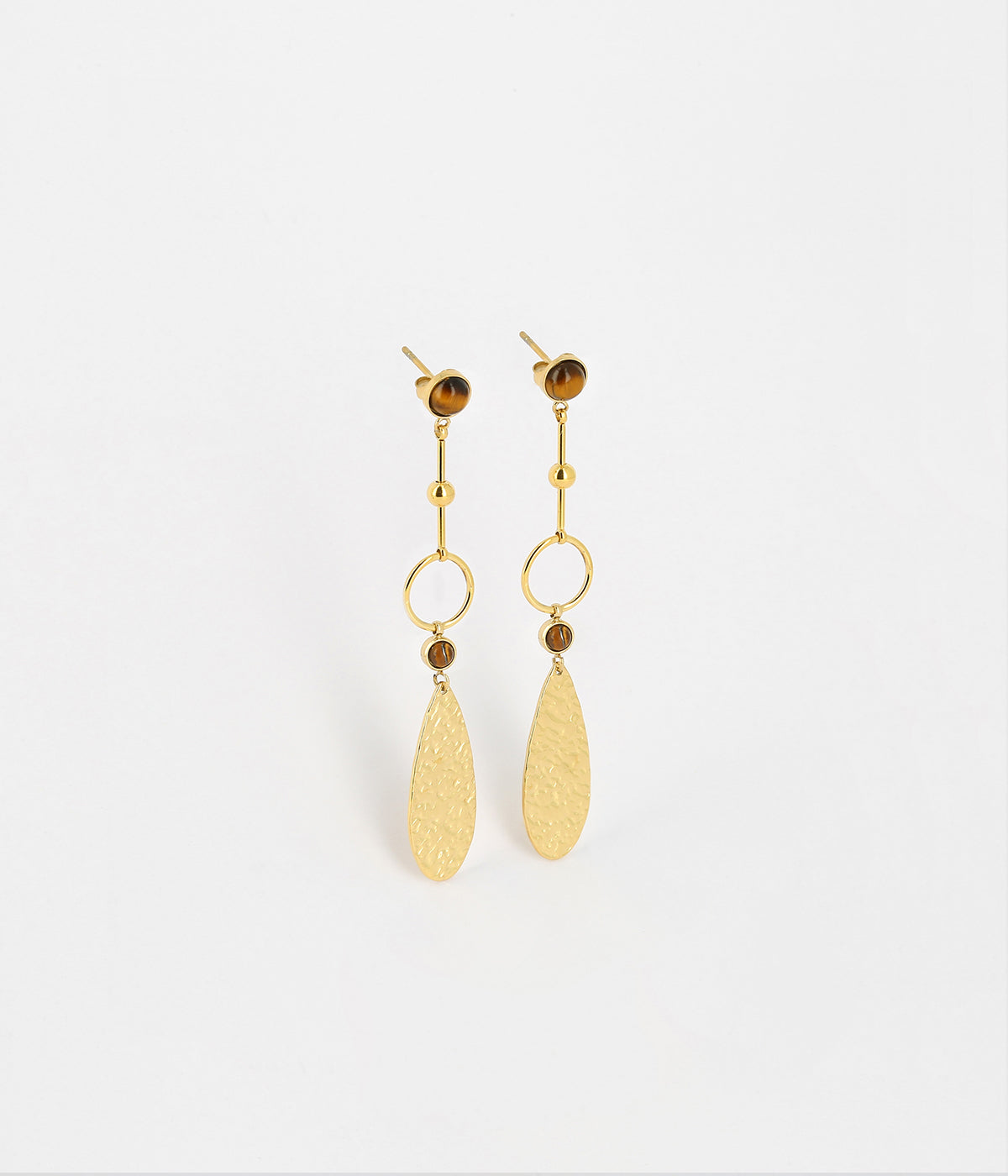 Boucles d'oreilles Samare (Acier doré)