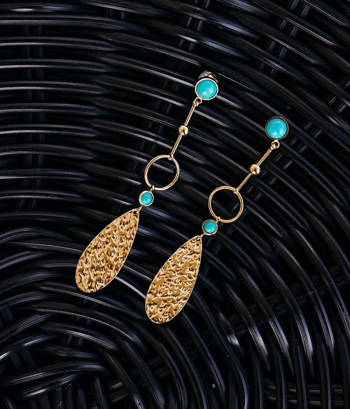 Boucles d'oreilles Samare (Acier doré)