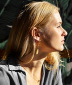 Boucles d'oreilles Samare (Acier doré)
