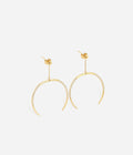 Boucles d'oreilles Samara (Acier doré)