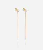 Boucles d'oreilles Alaris (Acier doré)