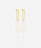 Boucles d'oreilles Rebel (Acier doré)