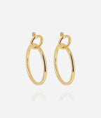 Boucles d'oreilles Adiga (Acier doré)