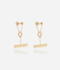 Boucles d'oreilles Furio (Acier doré)