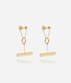 Boucles d'oreilles Furio (Acier doré)