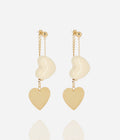 Boucles d'oreilles Valentin (Acier doré)
