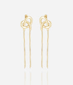 Boucles d'oreilles Bretzel (Acier doré)