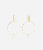 Boucles d'oreilles Brittany (Acier doré)