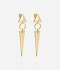 Boucles d'oreilles Jabari (Acier doré)
