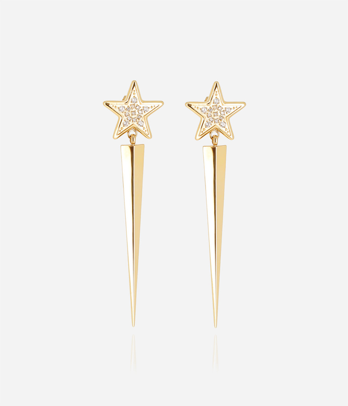 Boucles d'oreilles Celestina (Acier doré)
