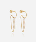 Boucles d'oreilles Cinzio (Acier doré)