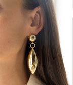 Boucles d'oreilles Velio (Acier doré)