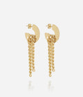 Boucles d'oreilles Eclipse (Acier doré)