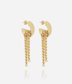 Boucles d'oreilles Eclipse (Acier doré)