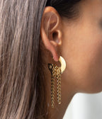 Boucles d'oreilles Eclipse (Acier doré)