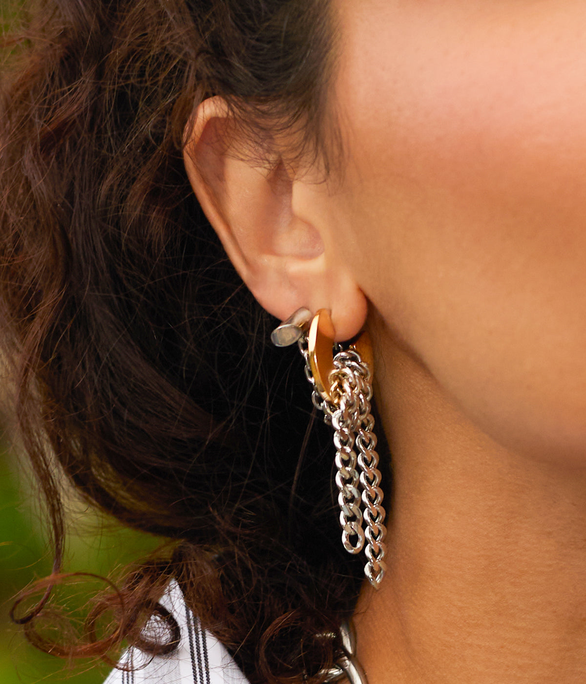 Boucles d'oreilles Eclipse (Acier mix)