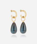 Boucles d'oreilles Alban (Acier doré)