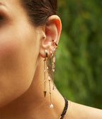 Boucles d'oreilles Tahia (Acier doré)