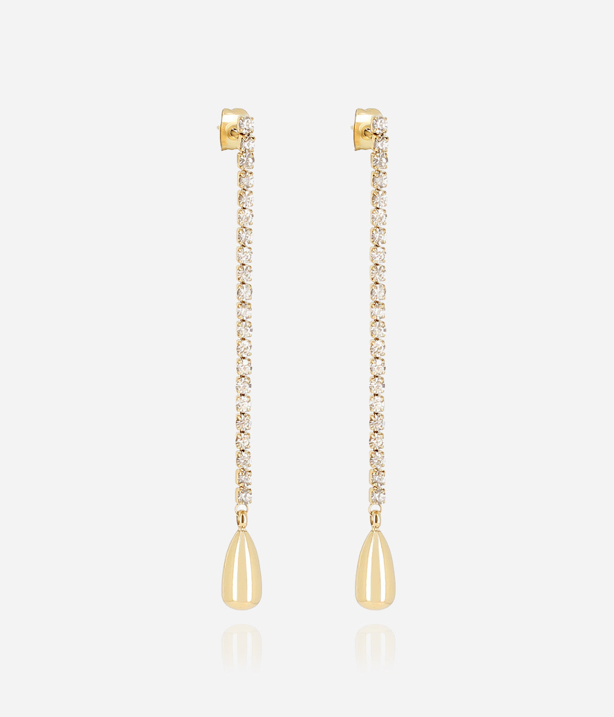 Boucles d'oreilles Léontine (Acier doré)