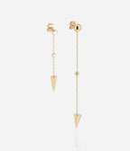 Boucles d'oreilles Moka (Acier doré)