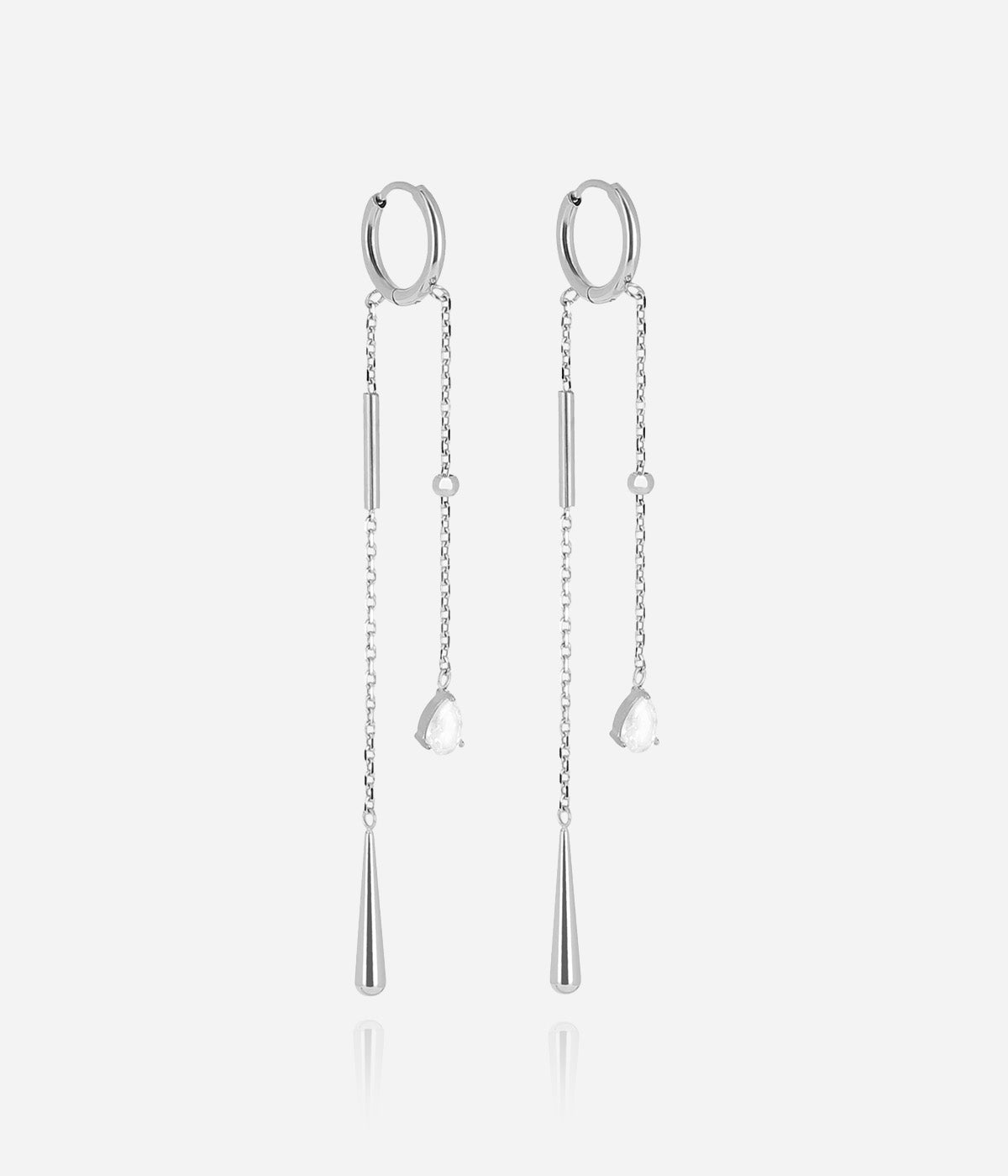 Boucles d'oreilles Orlya (Acier)