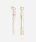 Boucles d'oreilles Olyne (Acier doré)