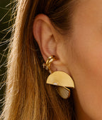 Boucles d'oreilles Mirage (Acier doré)