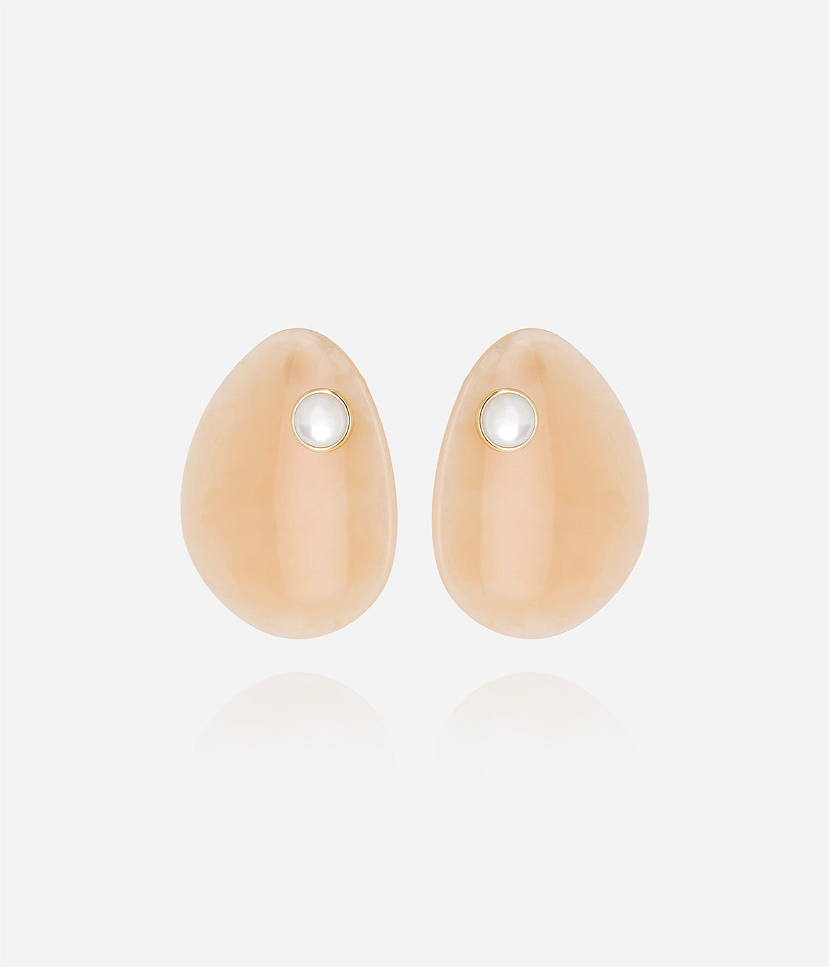 Boucles d'oreilles Monstera (Acier doré)