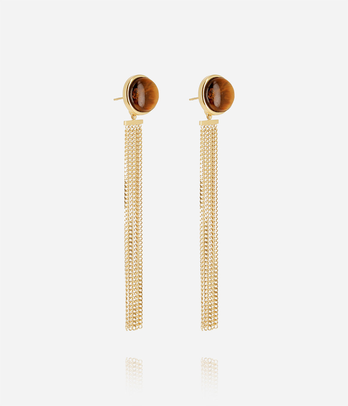 Boucles d'oreilles Medusa (Acier doré)