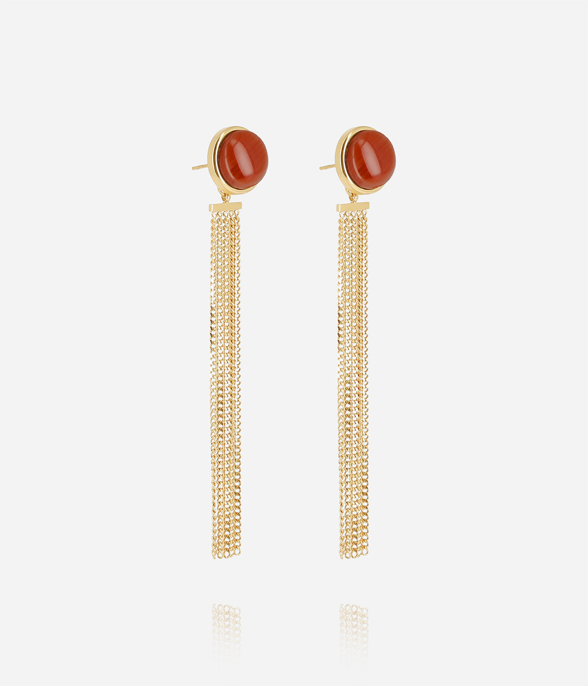 Boucles d'oreilles Medusa (Acier doré)