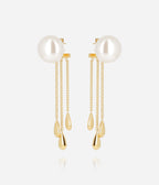 Boucles d'oreilles Lagon (Acier doré)