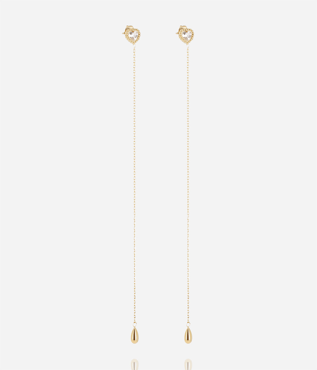 Boucles d'oreilles Halley (Acier doré)