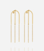 Boucles d'oreilles Amapolas (Acier doré)