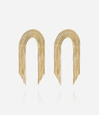 Boucles d'oreilles Giave (Acier doré)