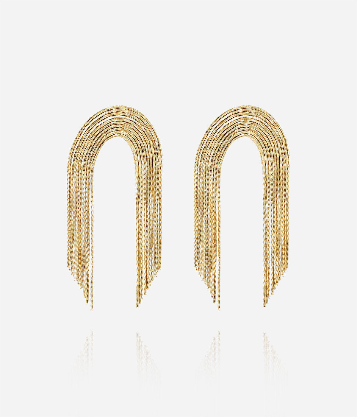 Boucles d'oreilles Giave (Acier doré)