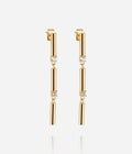 Boucles d'oreilles Arbori (Acier doré)