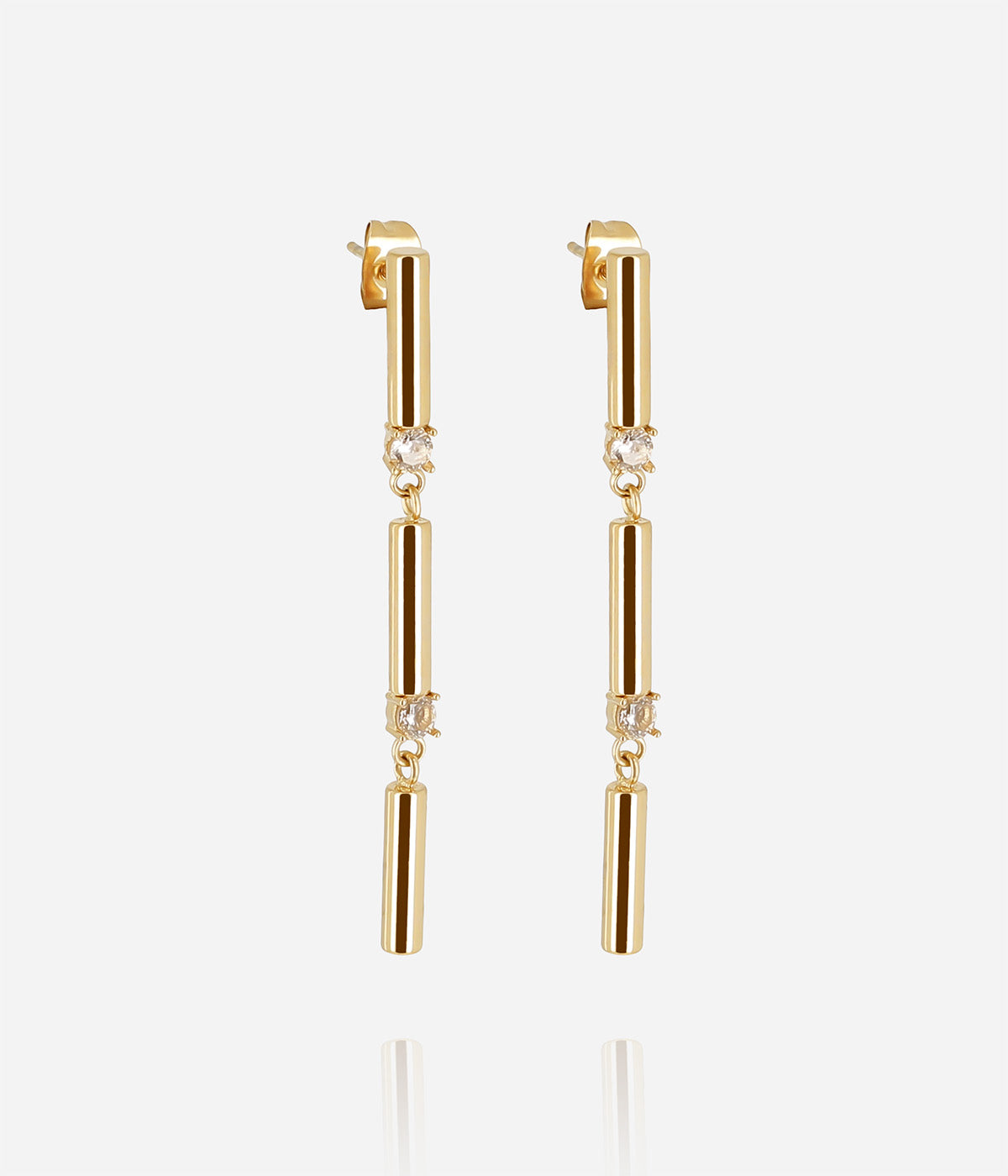 Boucles d'oreilles Arbori (Acier doré)