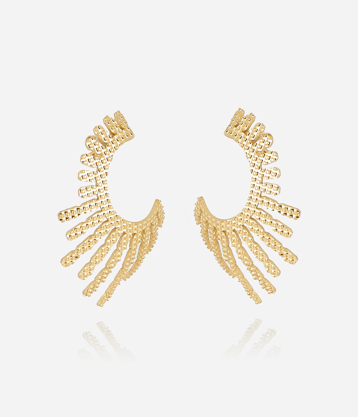 Boucles d'oreilles Banaue (Acier doré)