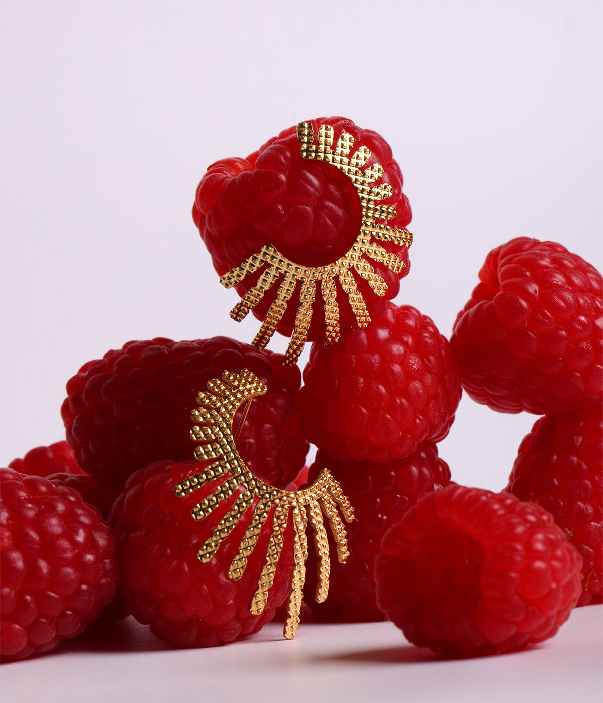 Boucles d'oreilles Banaue (Acier doré)