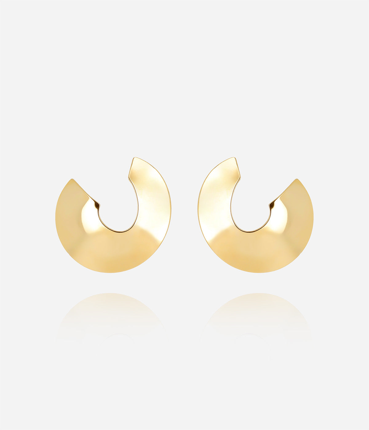 Boucles d'oreilles Albuq (Acier doré)