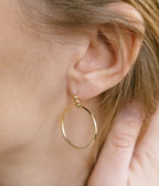 Boucles d'oreilles Mini Honoré (Acier doré)
