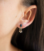 Boucles d'oreilles Séville (Acier doré)